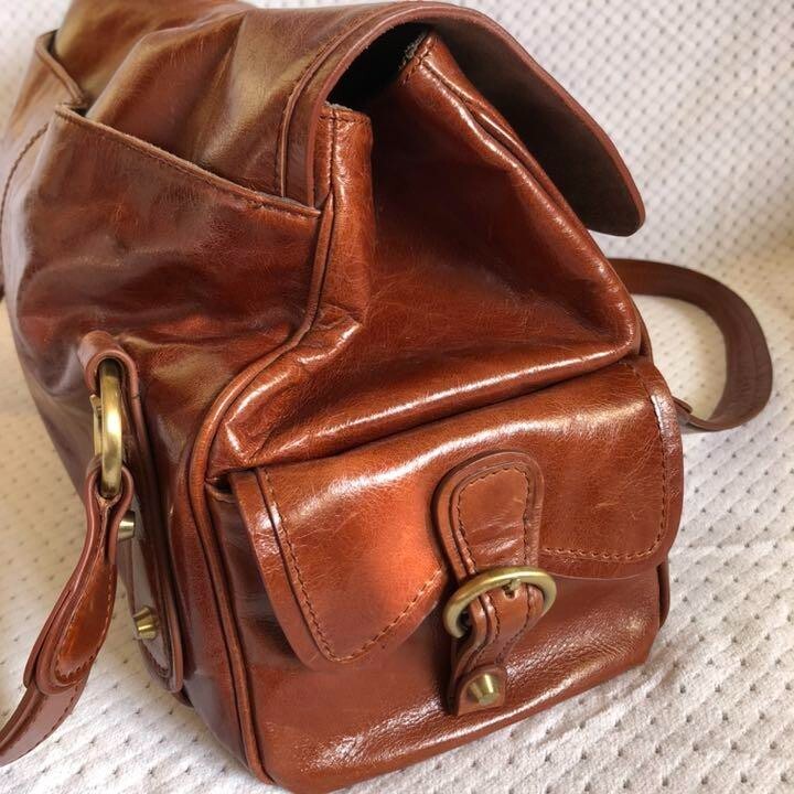 Authentic BALENCIAGA Handbag Leather Brown Women's Used Vintage from Japan JP