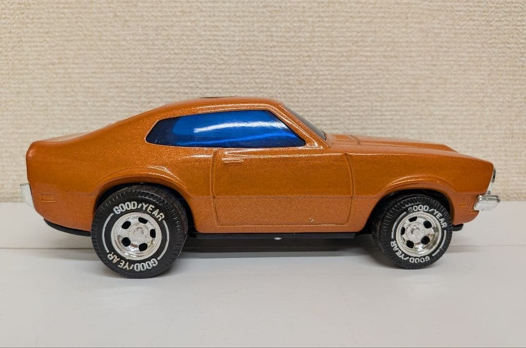 NAKADA Ford Maverick Tin Toy 0.6mm Iron Plate Vintage Miniature Cars Box Used