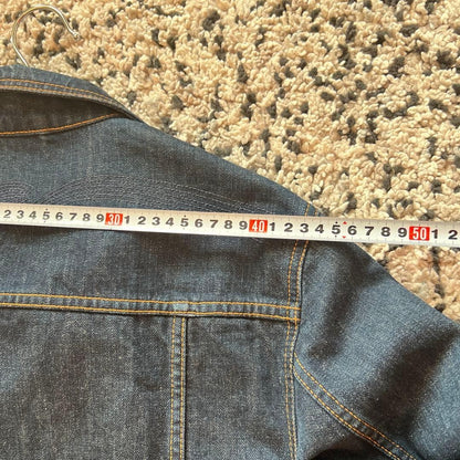 Nudie Jeans Co Indigo Denim Jacket with Check Lining Size M