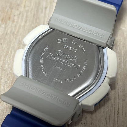 Casio G-Shock Dw-9500 Quartz Digital Wristwatch White Blue Vintage Used Japan