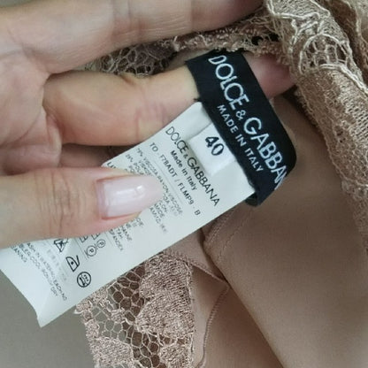 Dolce And Gabbana Antique Lace Camisole