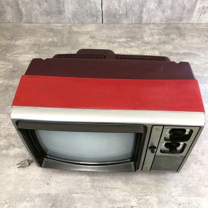 Toshiba CRT TV, Red, Vintage, Antique