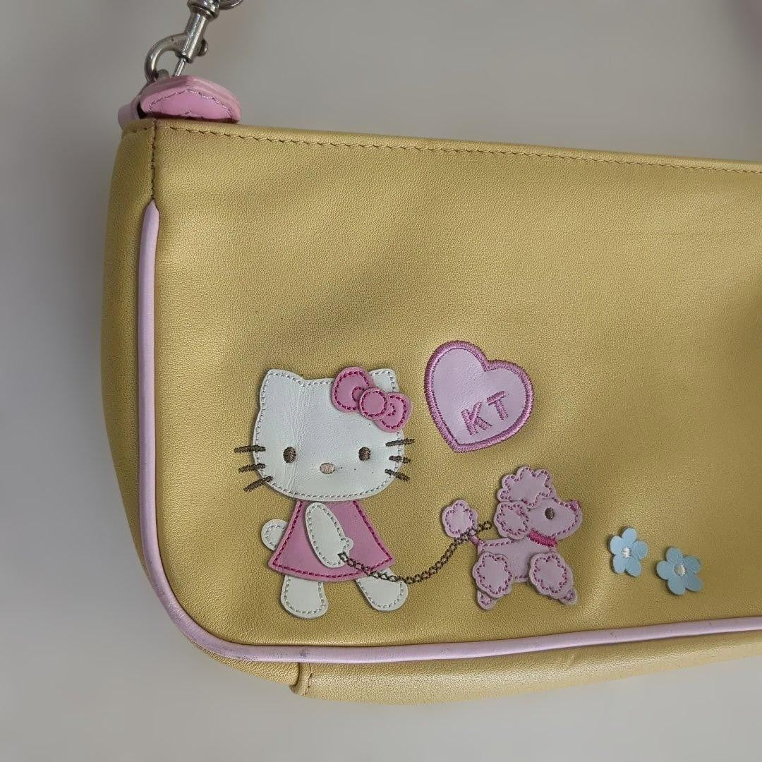Hello Kitty Vintage Handbag Rare Used Cotton Canvas Bag