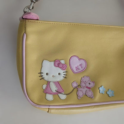 Hello Kitty Vintage Handbag Rare Used Cotton Canvas Bag