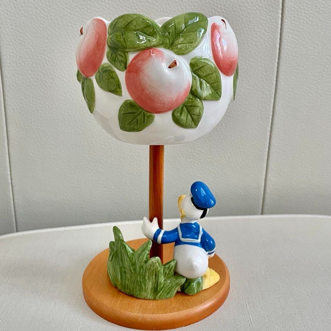 RARE Disney Donald Chip and Dale Ceramic Planter Flower Vase Tokyo Disneyland