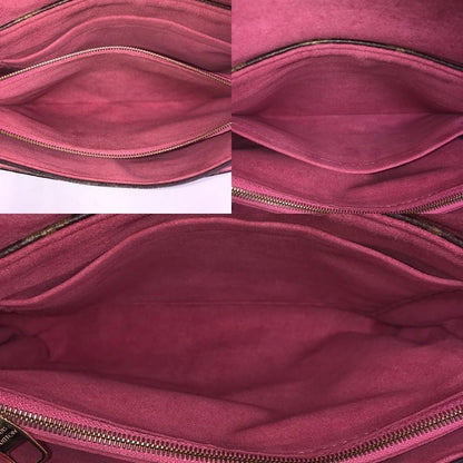 Louis Vuitton Monogram Pallas Chain Shoulder Bag Rose Brown Womens Authentic