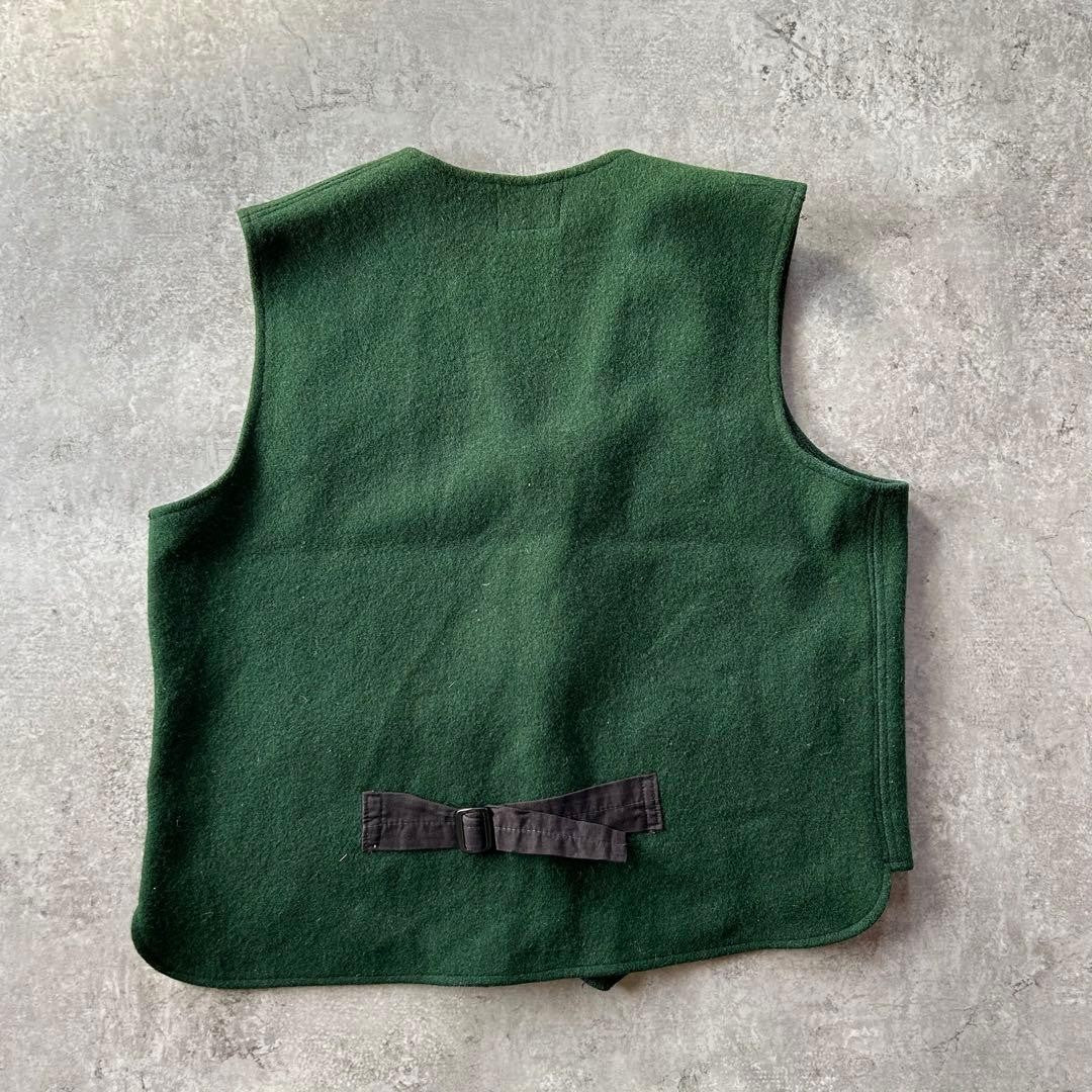 Vintage Johnson Woolen Mills Wool Vest XL Green USA Made