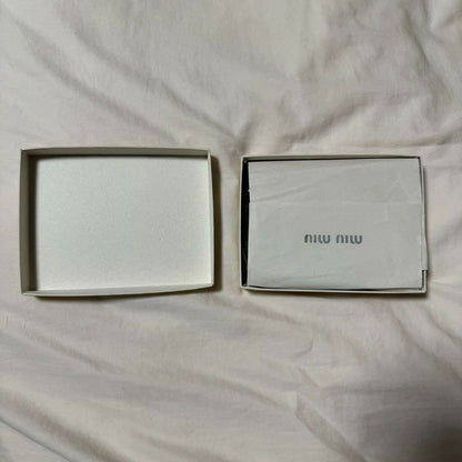 Miu Miu 90S Metallic Leather Wallet Luxury Limited Edition Designer Rare Model V