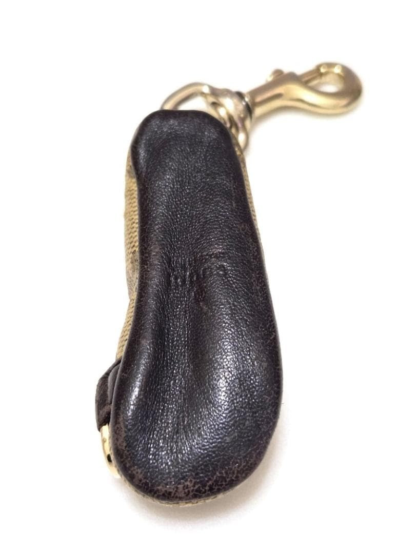 GUCCI GG Leather Strap Shoes Key Holder Rare Bag charm Fashion Accessories F169