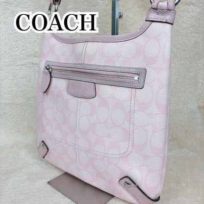 COACH Signature Shoulder Bag Pink