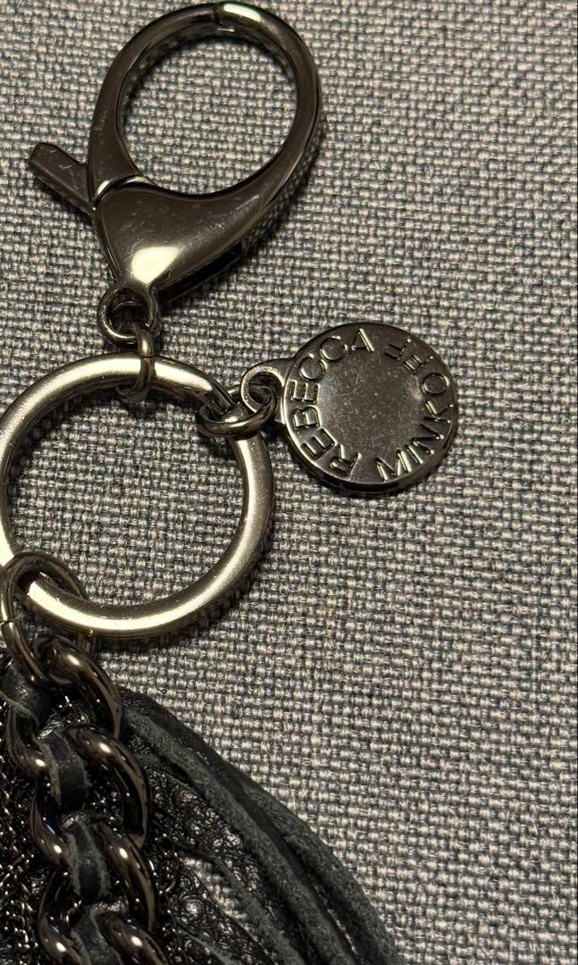 Rebecca Minkoff Black Keychain Women Luxury Designer Limited Edition Rare Model