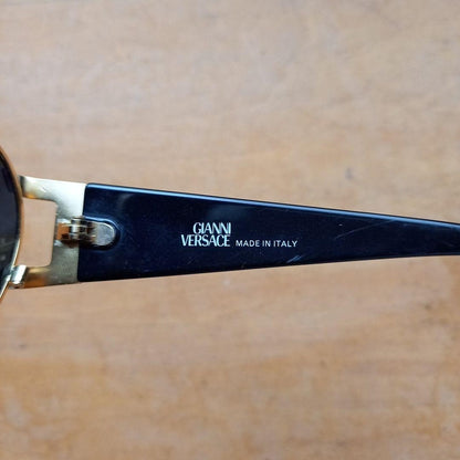 GIANNI VERSACE Mod S61 Col.14L Sunglasses Gold Medusa Vintage 90's