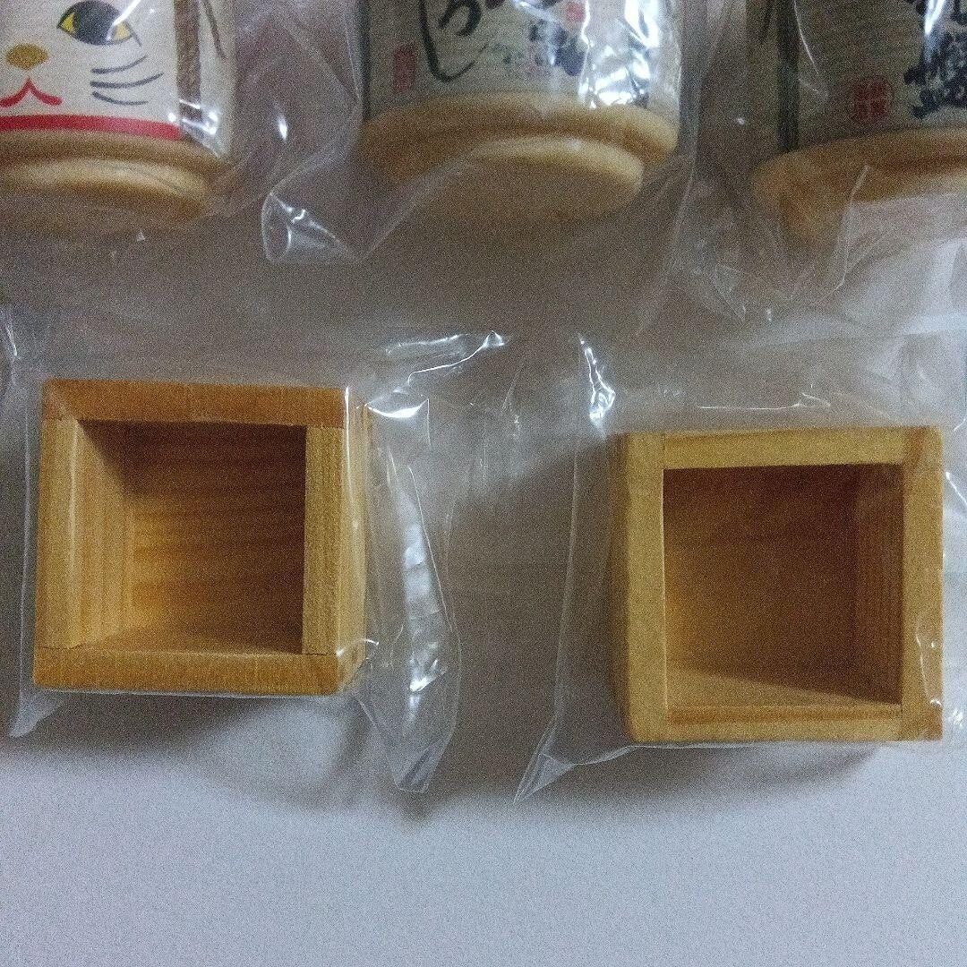 Kaiun! Sake barrel & wooden square collection, set of 5, new and unused.