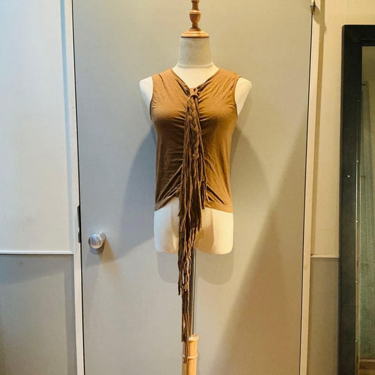 Bernhard Wilhelm Archive Tank Top S/M Stretchy Fringe Design