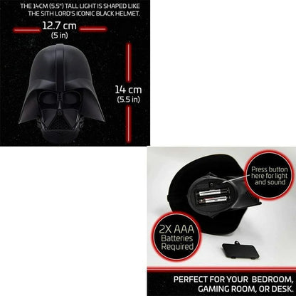 Darth Vader light Star Wars mask ornament with sound, glowing movie