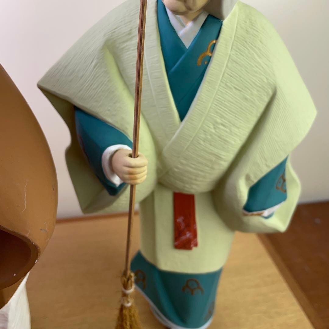Showa Retro Antique Doll with Glass Case Takasago Doll