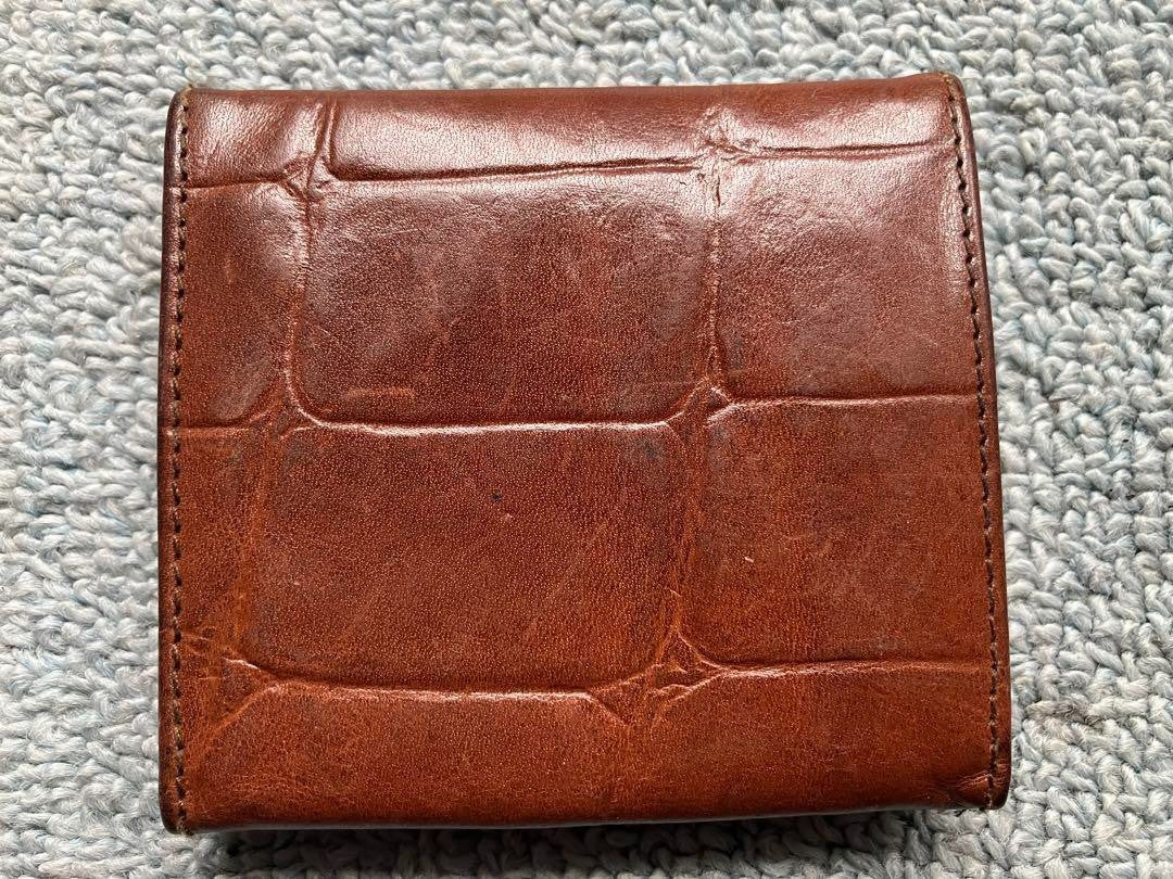 Mulberry Leather Coin Wallet Key Case Card Holder Used