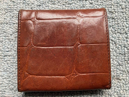 Mulberry Leather Coin Wallet Key Case Card Holder Used
