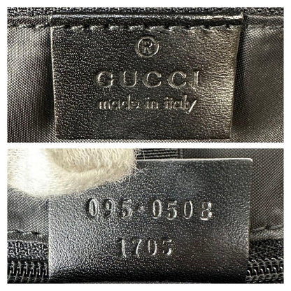 GUCCI Vintage Tom Ford Era Black Canvas Makeup Pouch Unisex Rare Authentic