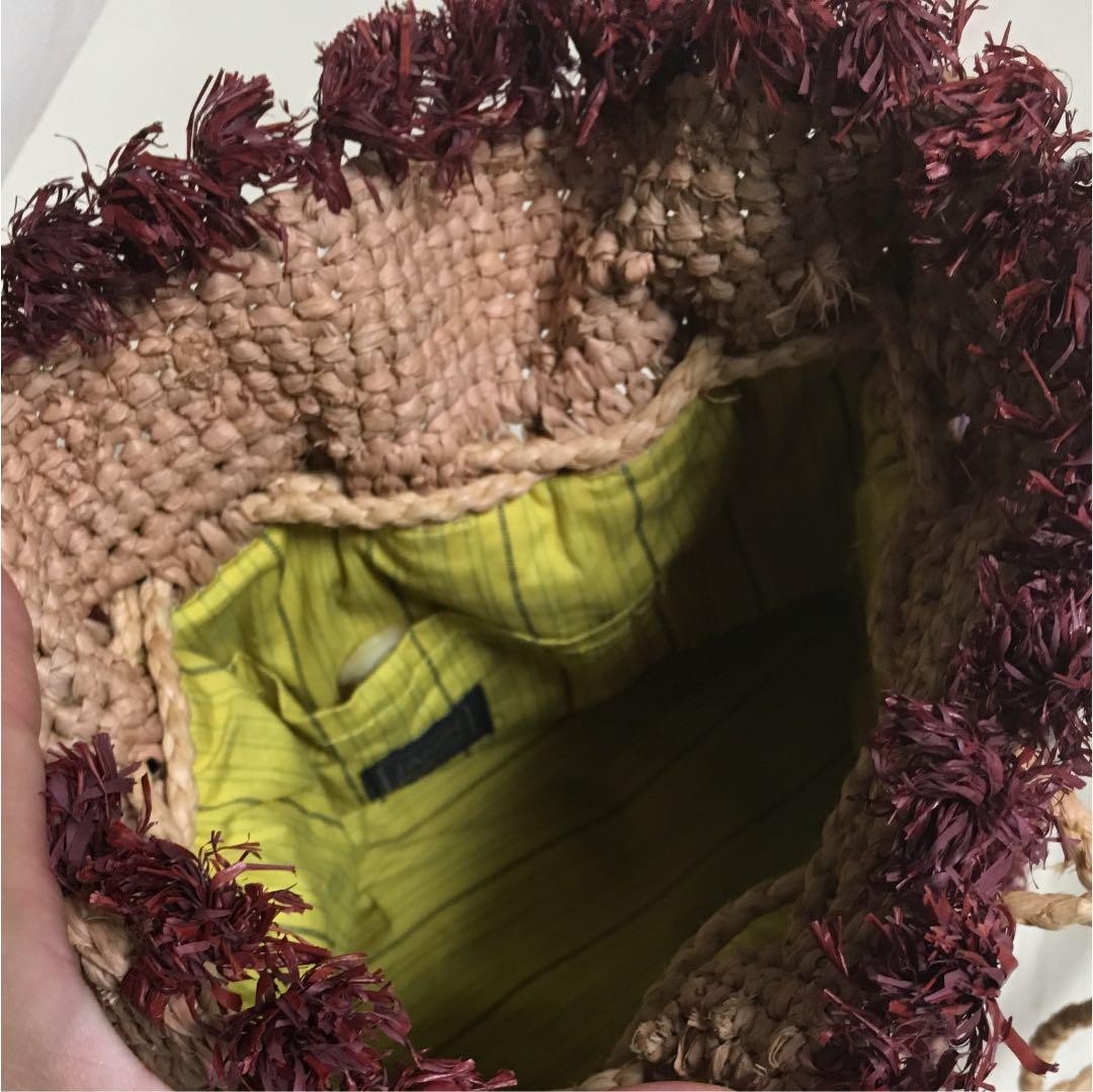 Jamin Puech Drawstring Bag Basket Raffia