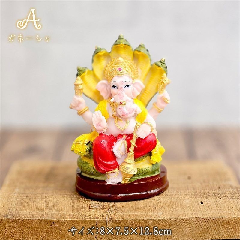 Color Ganesha Figurine Object Interior Buddha Statue Figure Goddess Lakshmi