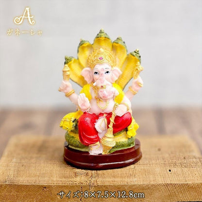Color Ganesha Figurine Object Interior Buddha Statue Figure Goddess Lakshmi