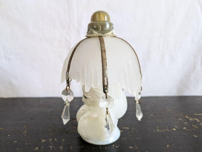 Showa retro, ceramic, girl, air freshener container, chandelier, glass, Japanese