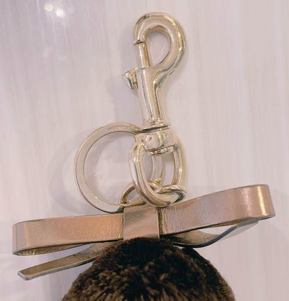 Authentic GUCCI Guccioli Poodle Dog Key Holder Bag Charm Accessory #42341