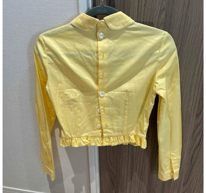 MIUMIU Yellow Ruffle Shirt F/S from Japan