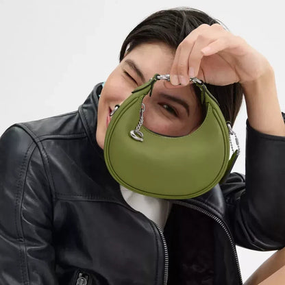 ❤️ COACH Jonie Crossbody 2way Mini Bag CR508 LHX1J Dark Lime Glovetanned Leather