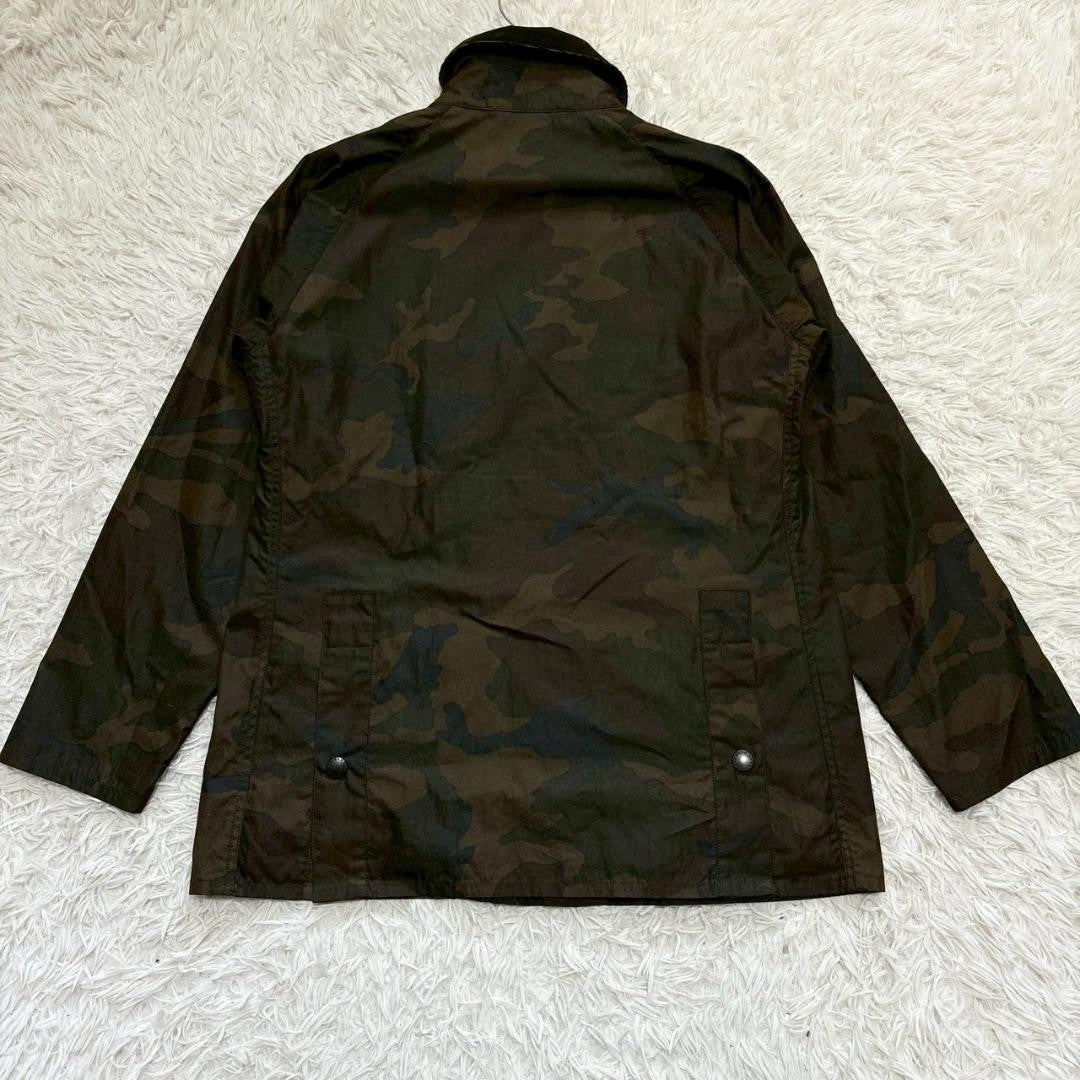 Barbour Camouflage Military Jacket Blouson Coat Men Size 38 With Pins