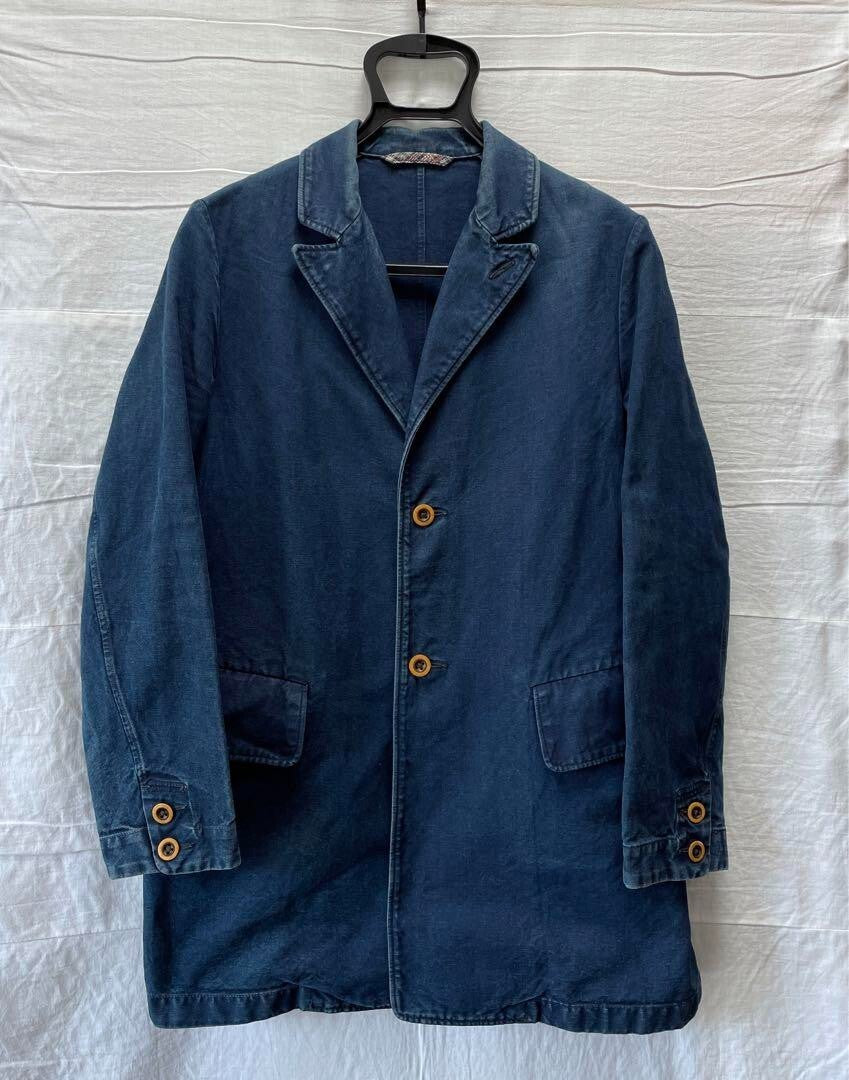 45rpm/Umii908 Indigo Coverall Denim Jacket for men size 3/L Made in JAPAN