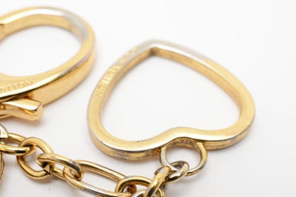 Authentic Louis Vuitton Bijoux Sac Cool Heart Charm Amaranth Key ring M65757