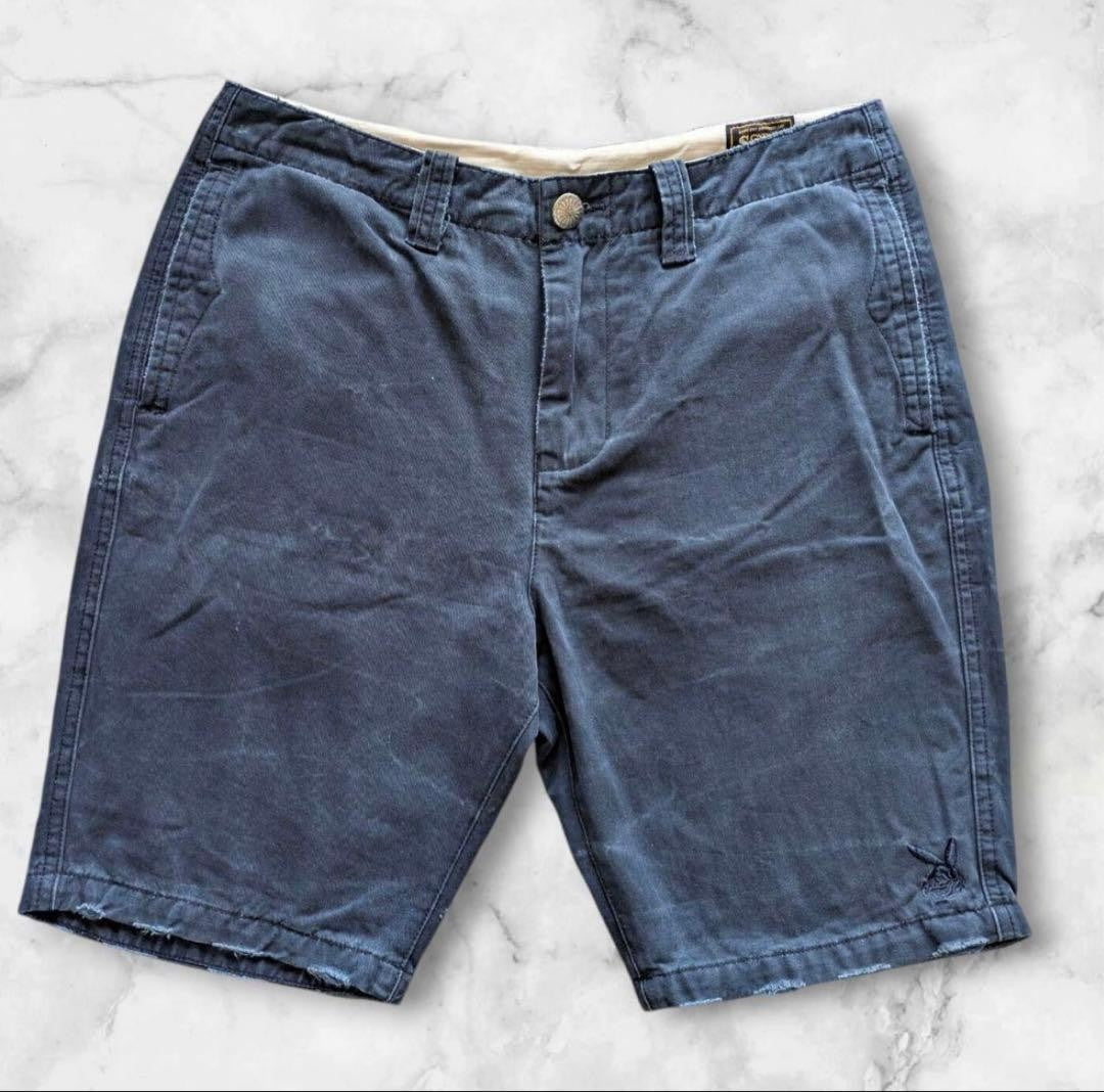 FUCT SSDD Navy Shorts 34 Death Embroidery Streetwear