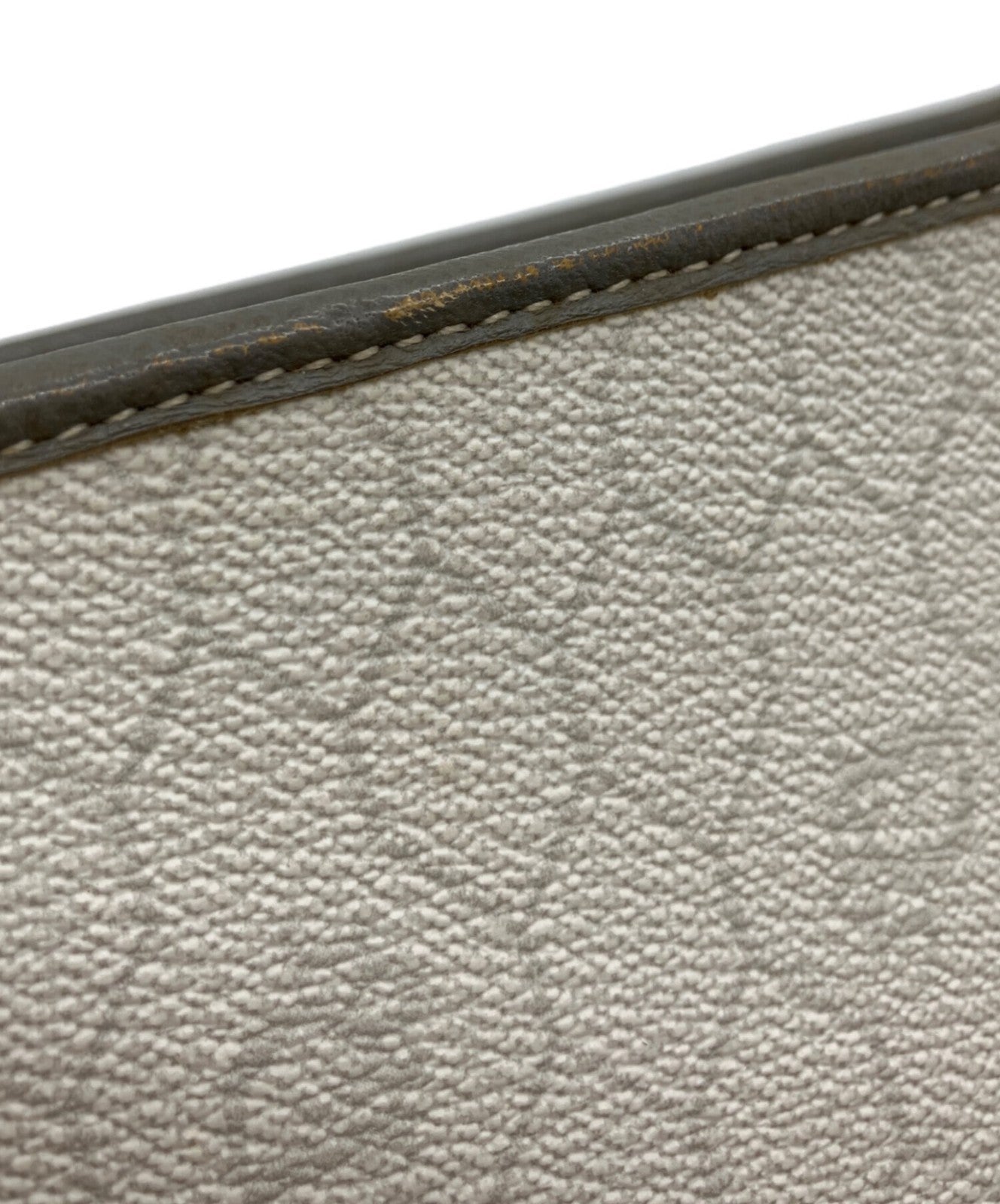 Dior Honeycomb Shoulder Crossbody Bag White Canvas Leather Vintage Authentic