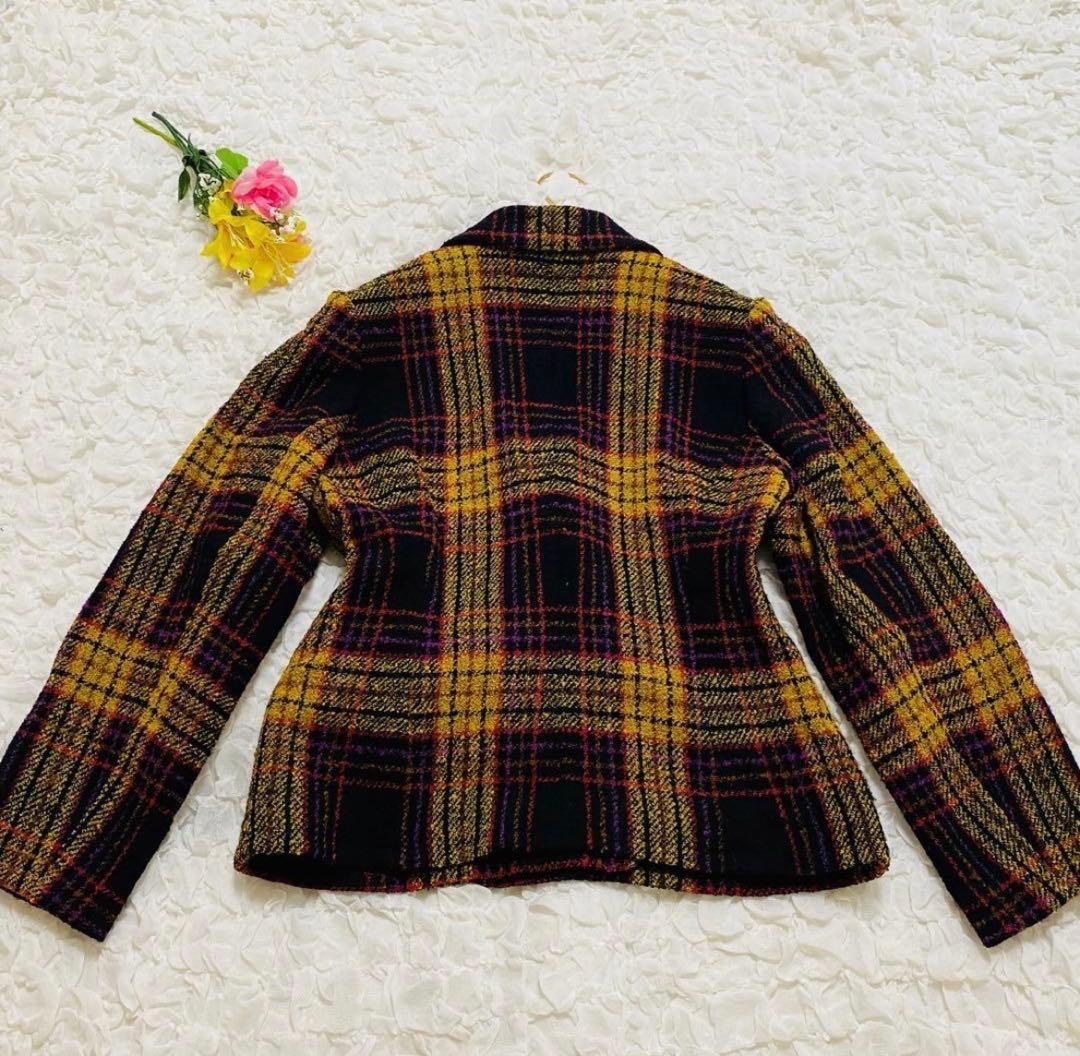 Chloe Women Jacket Rare Size L Super Cute Check Pattern Tailored Jacket Limited