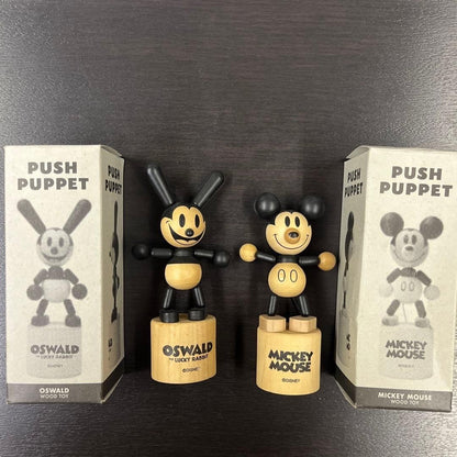Oswald Push Puppet Wooden Mickey Mouse Disney Old Mickey