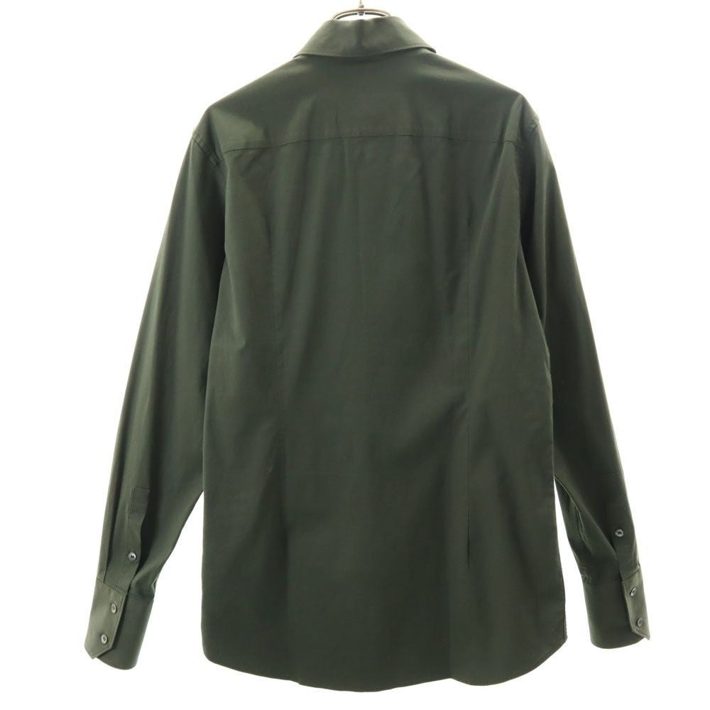 MIUMIU made in Italy Long sleeve Button down shirt 38/15 khaki Men's