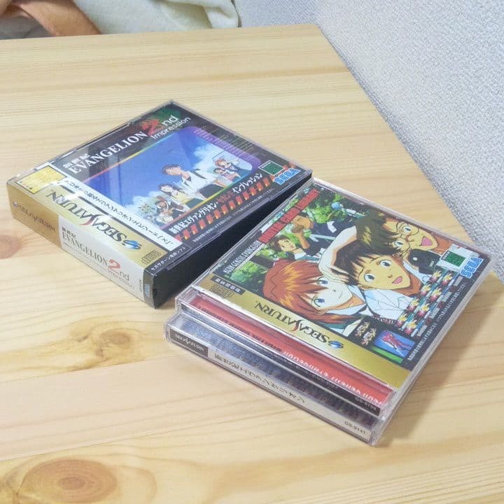 Evangelion game software 3-pack, Sega Saturn Showa Retro