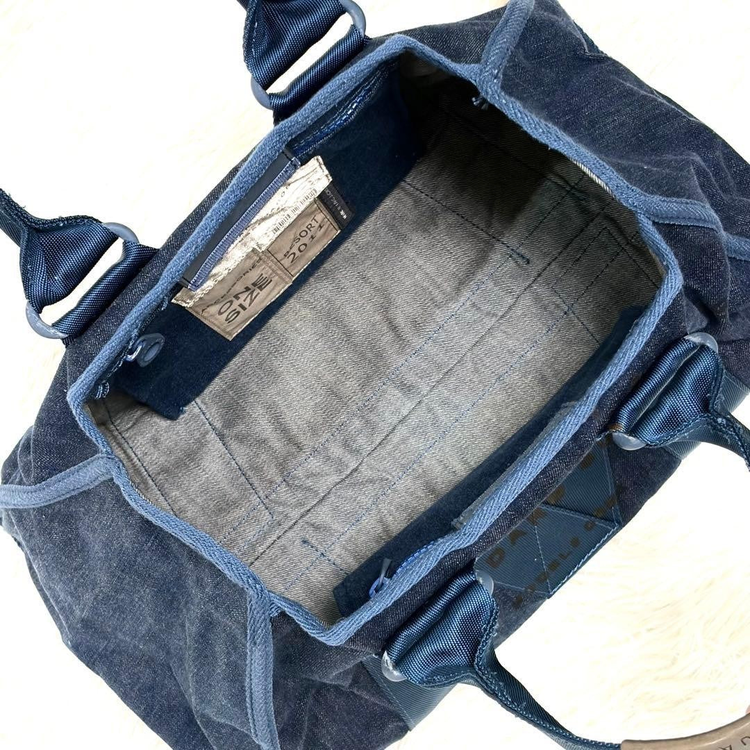 MARC JACOBS Denim Tote Bag Casual Blue 29 to 44 cm Width 24 cm Height