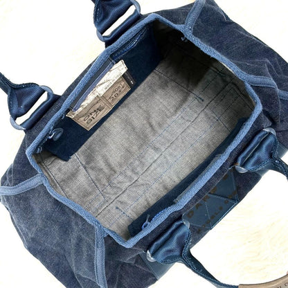 MARC JACOBS Denim Tote Bag Casual Blue 29 to 44 cm Width 24 cm Height