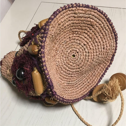 Jamin Puech Drawstring Bag Basket Raffia