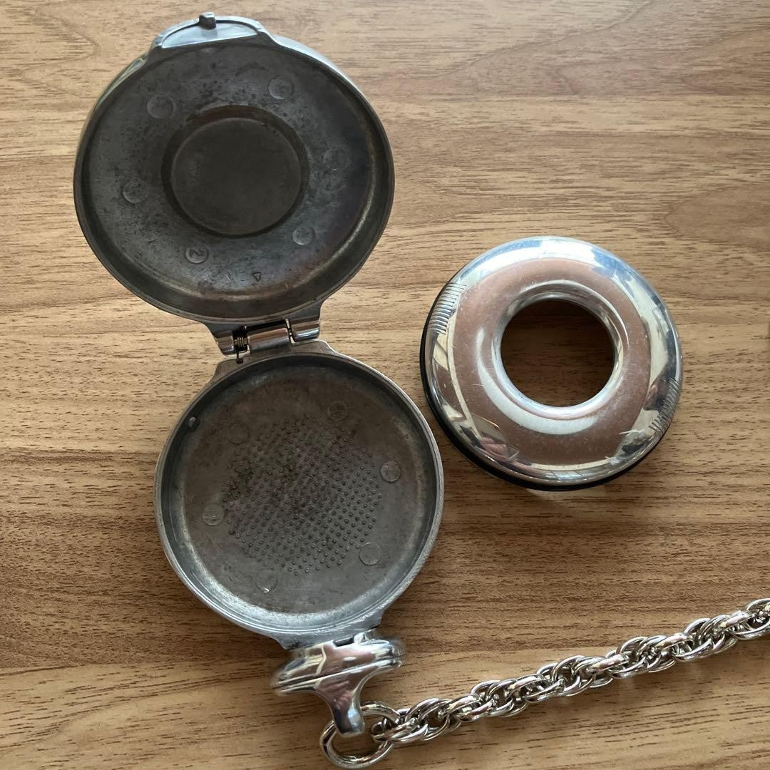 Vivienne Westwood Skull Portable Ashtray Necklace SKULL ORB Chain No Box Used