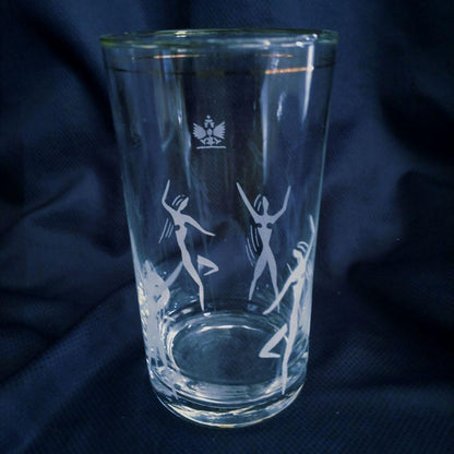 Showa Retro Morozov Brewery Rock Glass Tumbler Glass Novelty 4-Piece Set
