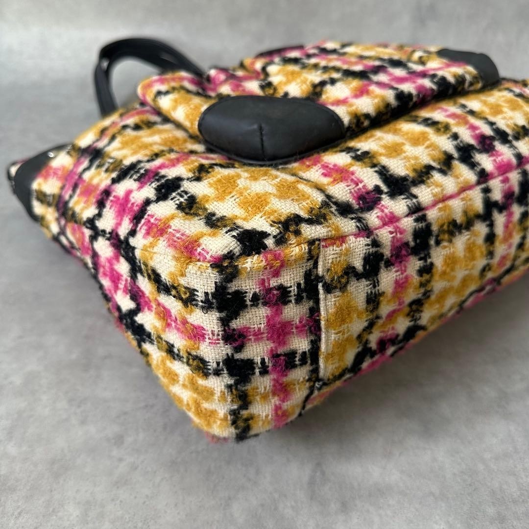 Coach Tote Bag All-over Print Canvas Leather Multicolor Women's Ships