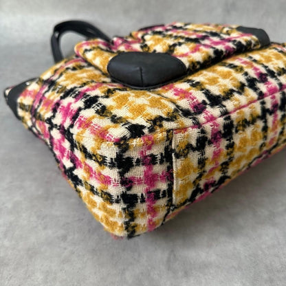 Coach Tote Bag All-over Print Canvas Leather Multicolor Women's Ships