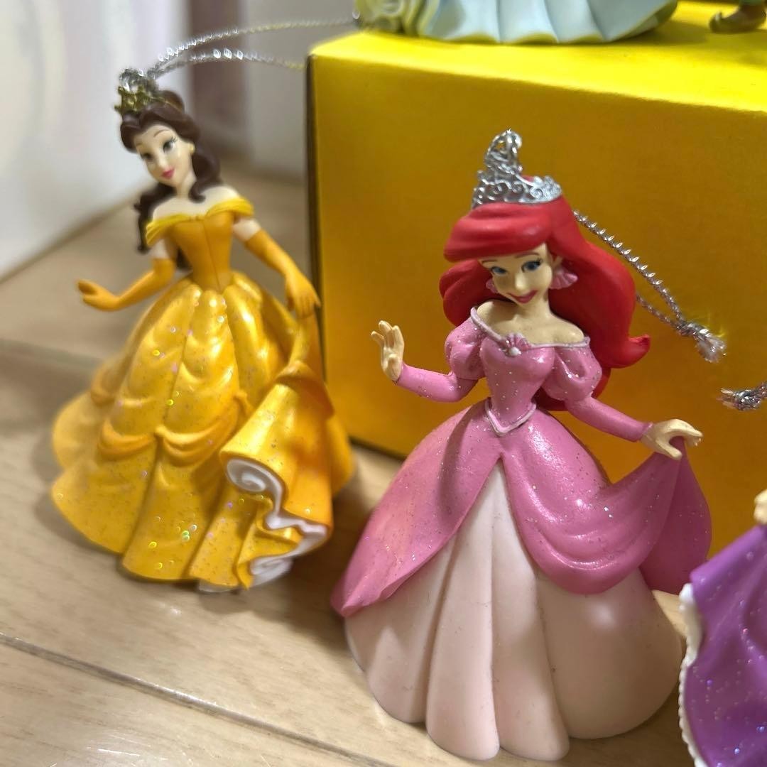 Disney Christmas Ornament Princess 9 Piece Set Collectible Character Goods Japan