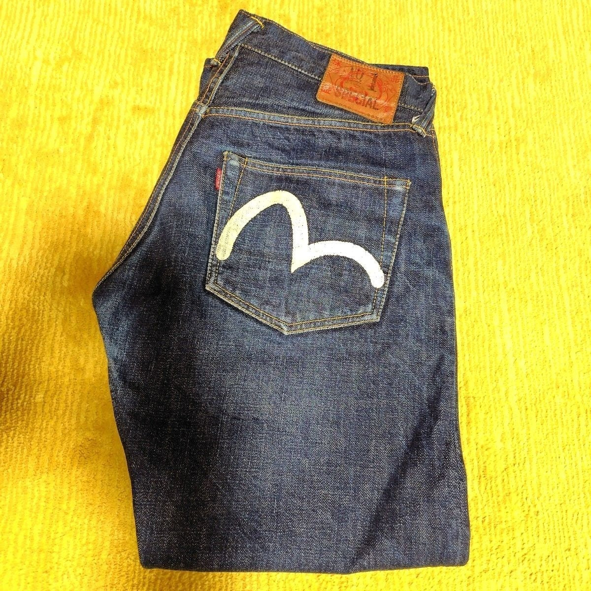 EVISU Jeans NO.1 Special White Seagull 2000 w33×35 Made in Japan Authentic