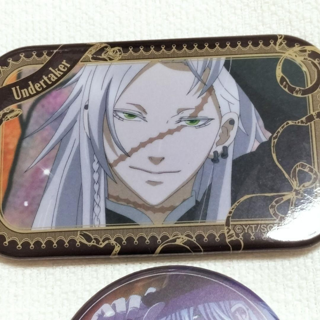 Black Butler Movie Undertaker Can Badge Character Badge Collection Square Rare