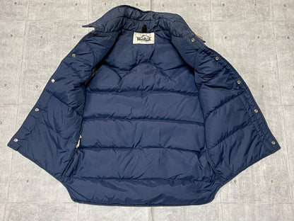 Woolrich Men jacket Vintage 70S Extreme Wool Rich Yaw Leather Down Vest Limited